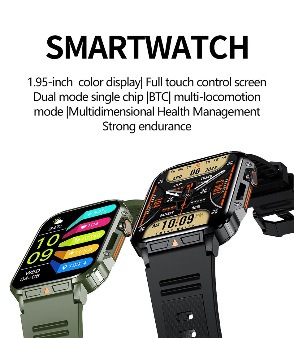 AI Smartwatch – Rugged Design, Smart Features