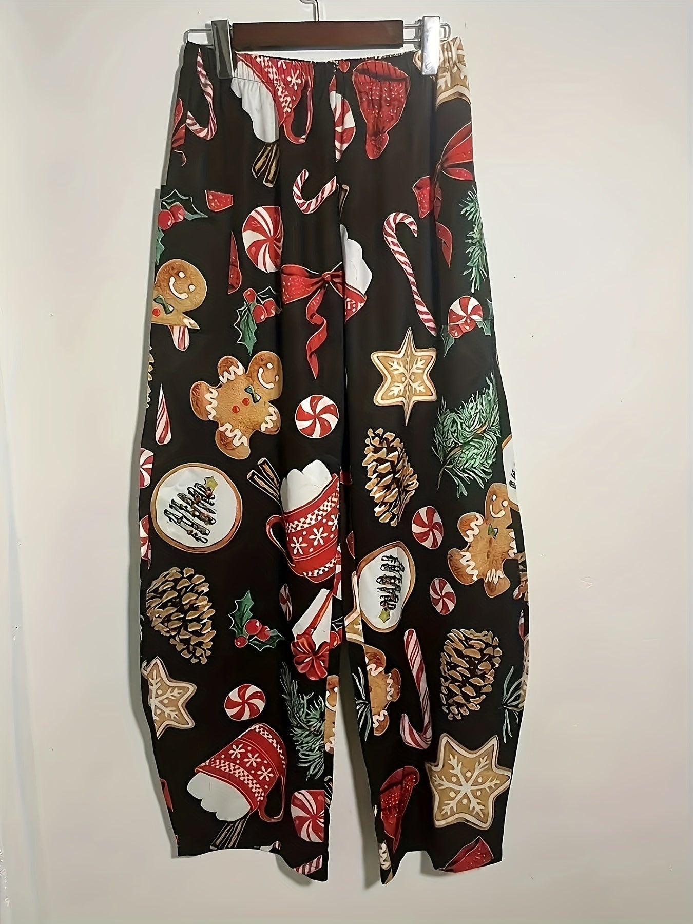 Women's Christmas Print Casual Sports Pants