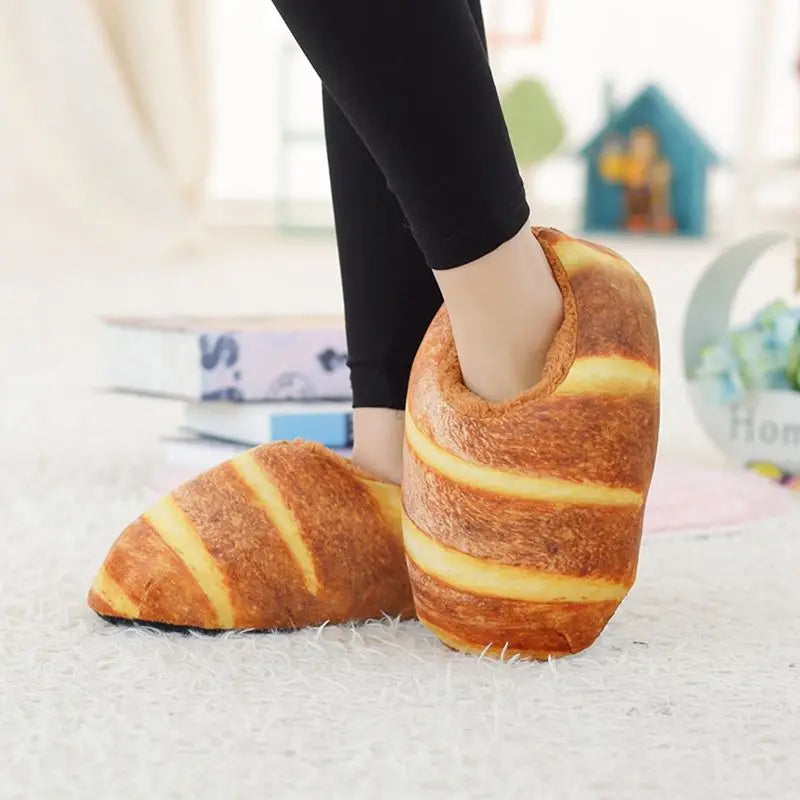 Bread Toast Slippers - Infaccial Funny Bread Slippers unisex