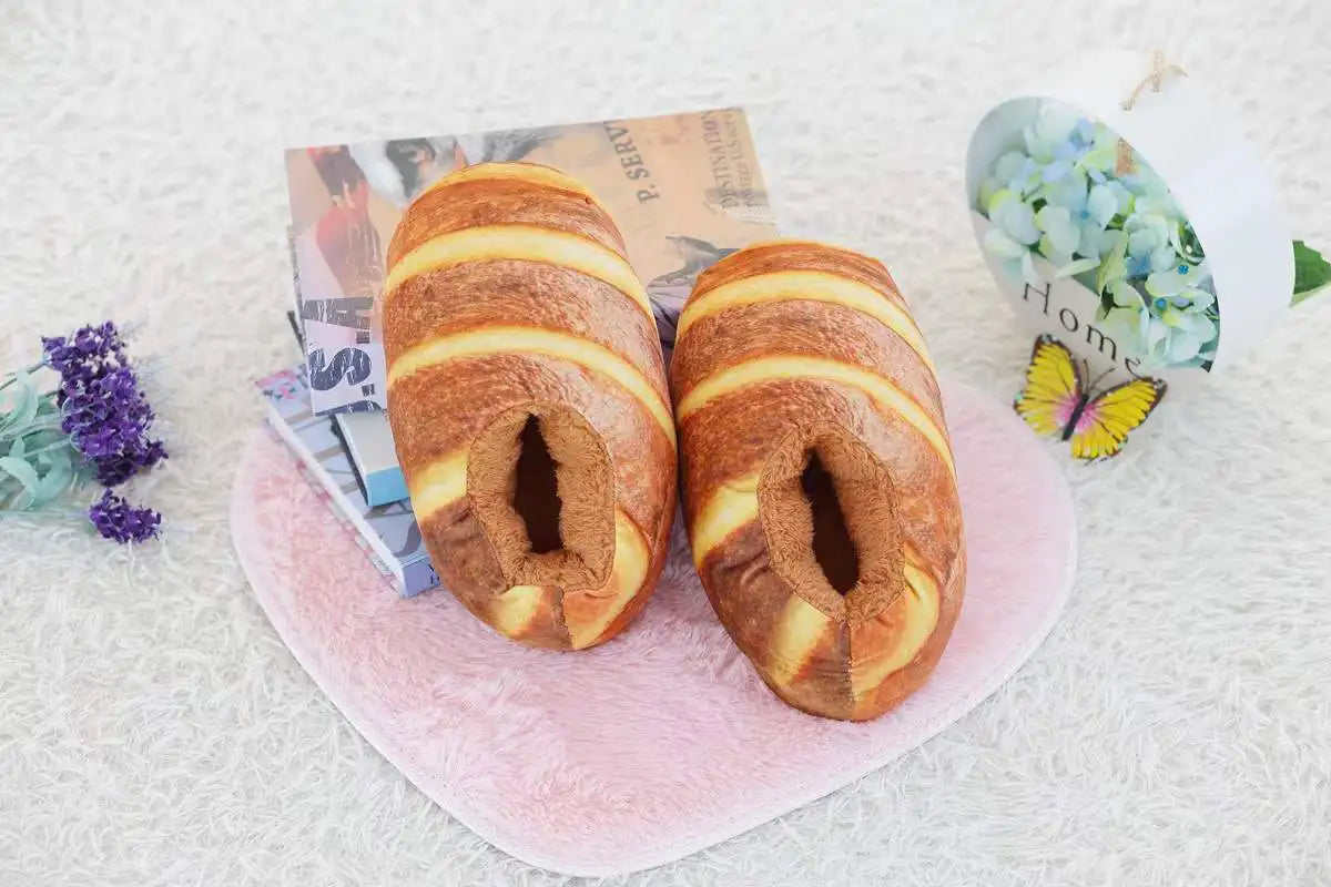 Bread Toast Slippers - Infaccial Funny Bread Slippers unisex