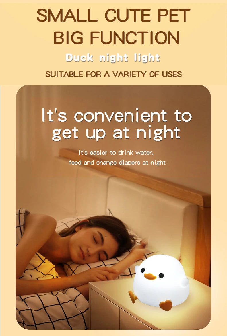 LED Night Light Cute Duck Lamp - The Adorable Duck Night Light