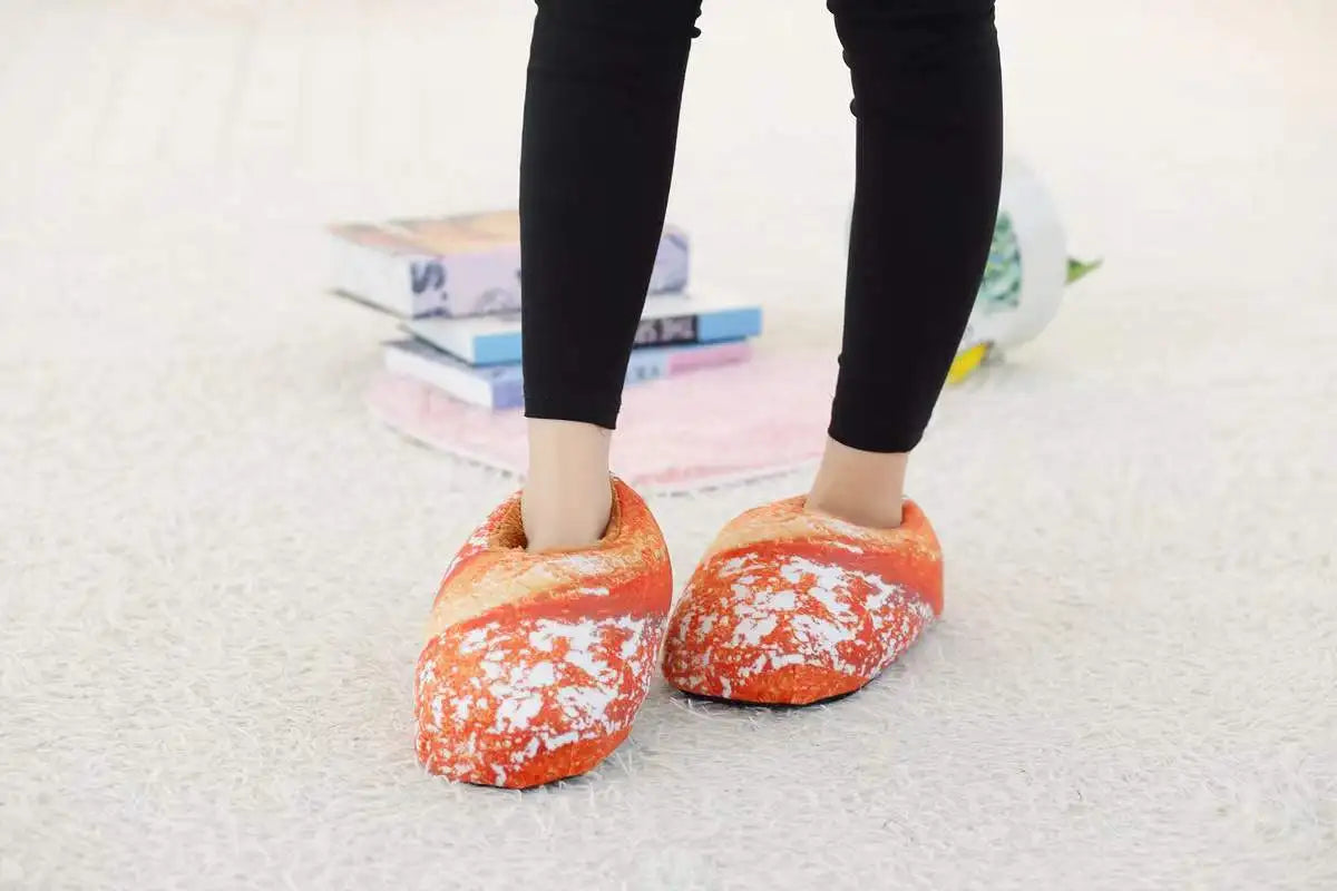 Bread Toast Slippers - Infaccial Funny Bread Slippers unisex