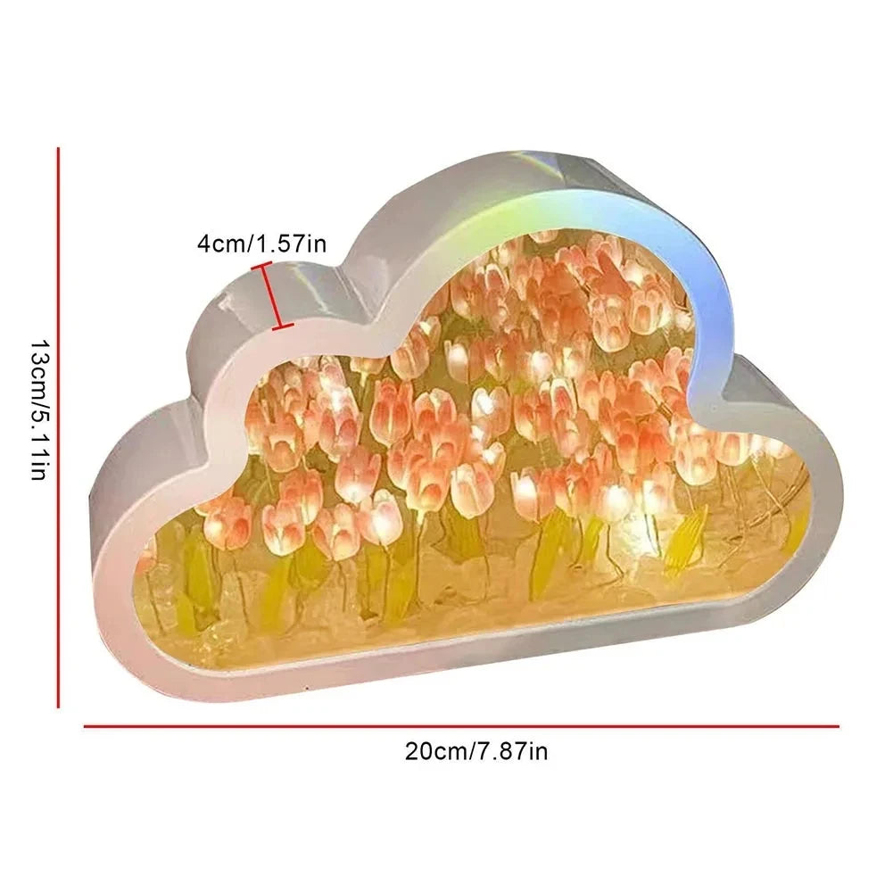 Cloud Tulip Night Light: A Unique and Creative Home Decor Piece