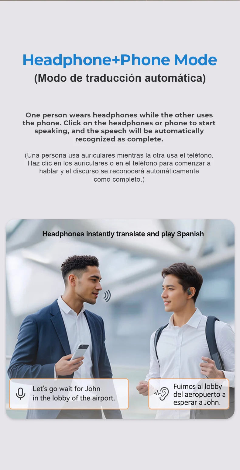 ERAZER XP6 Bluetooth AI translator Earphones