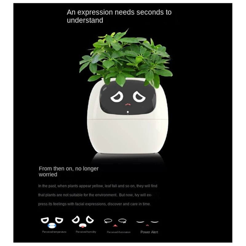 Ivy Smart Plant Rechargeable - Smart Planter: Grow Happy, Healthy Plants with Ease