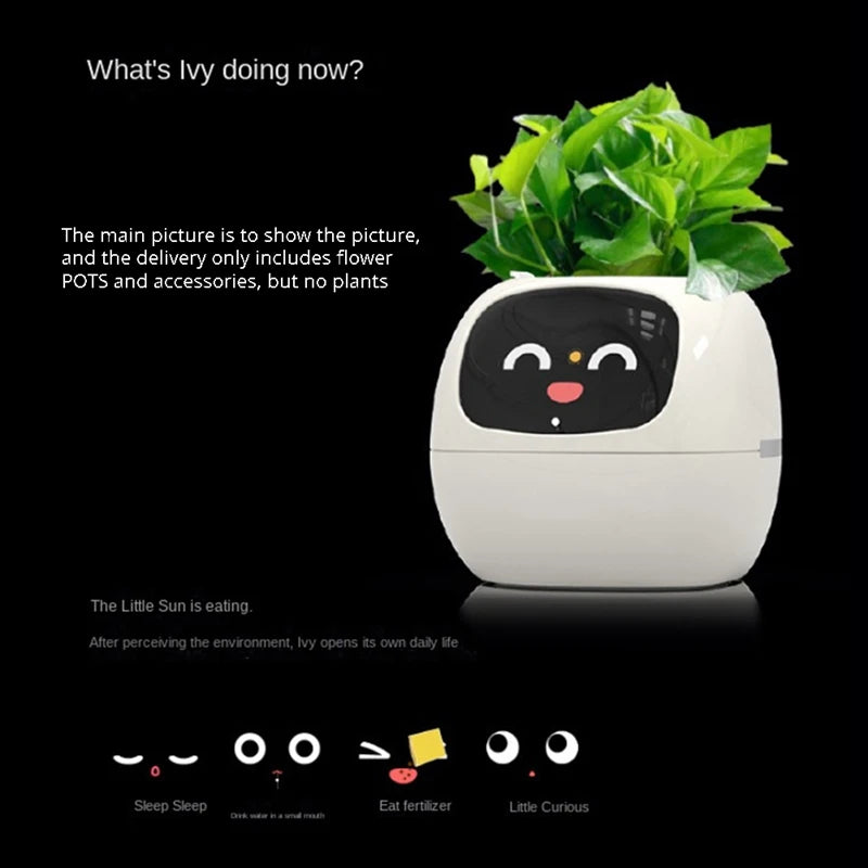 Ivy Smart Plant Rechargeable - Smart Planter: Grow Happy, Healthy Plants with Ease