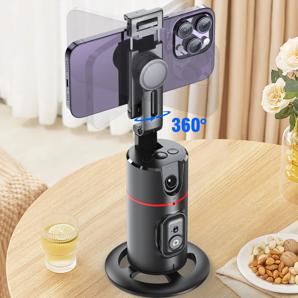 Smart Facial Tracking 360 - AI powered Tripod for Live Streaming for TikTok & Vlogging