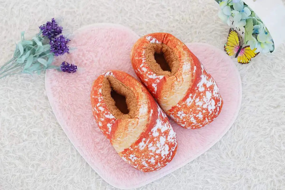 Bread Toast Slippers - Infaccial Funny Bread Slippers unisex