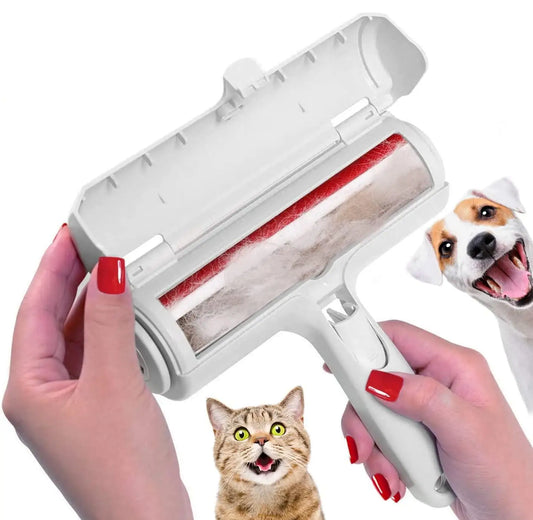 Pet Hair Remover Roller - Dog & Cat Fur Remover with Self-Cleaning Base