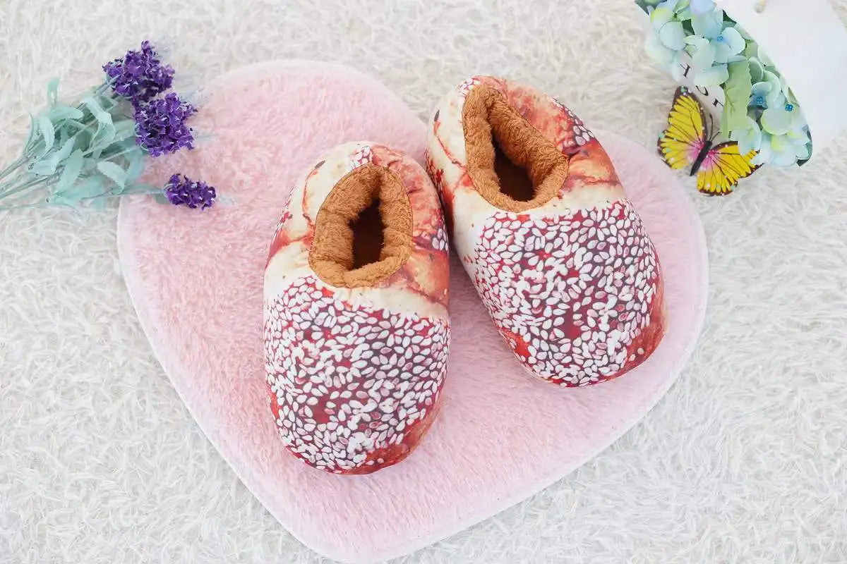 Bread Toast Slippers - Infaccial Funny Bread Slippers unisex