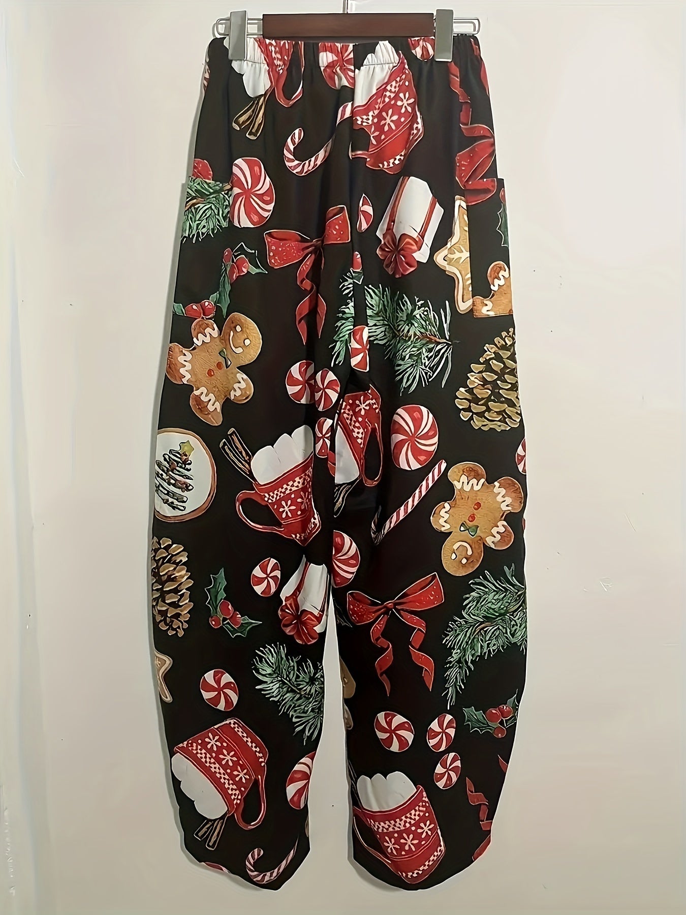 Women's Christmas Print Casual Sports Pants